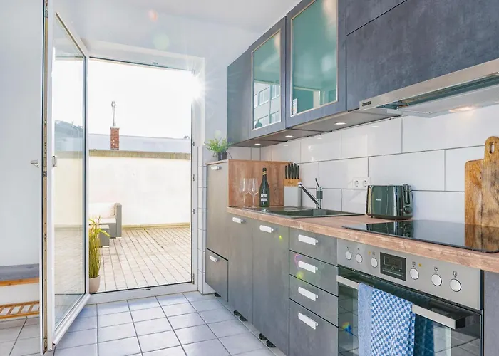 公寓 Center Terrace Dream 克雷费尔德